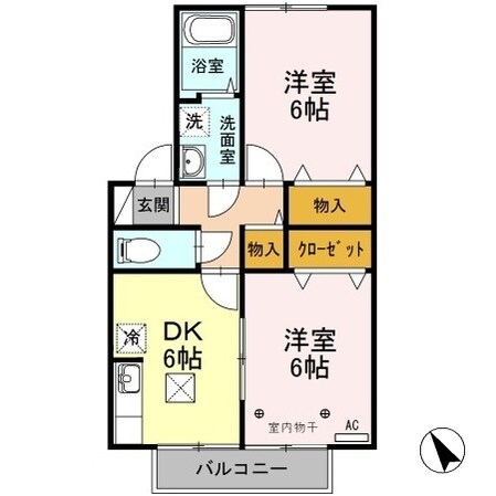 ウィルモア Ｂの物件間取画像